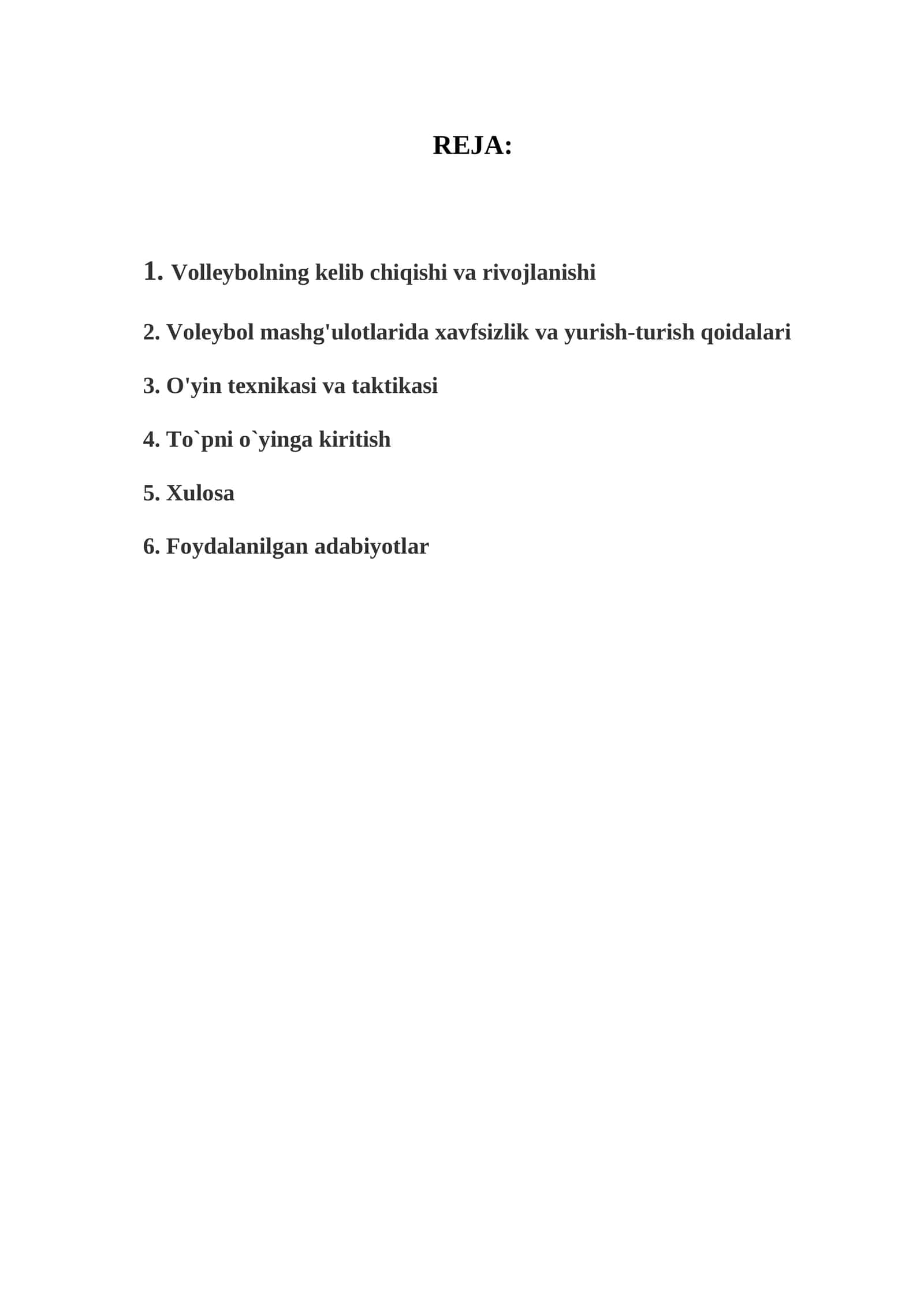 VOLEYBOLNING KELIB CHIQISH TARIXI 1