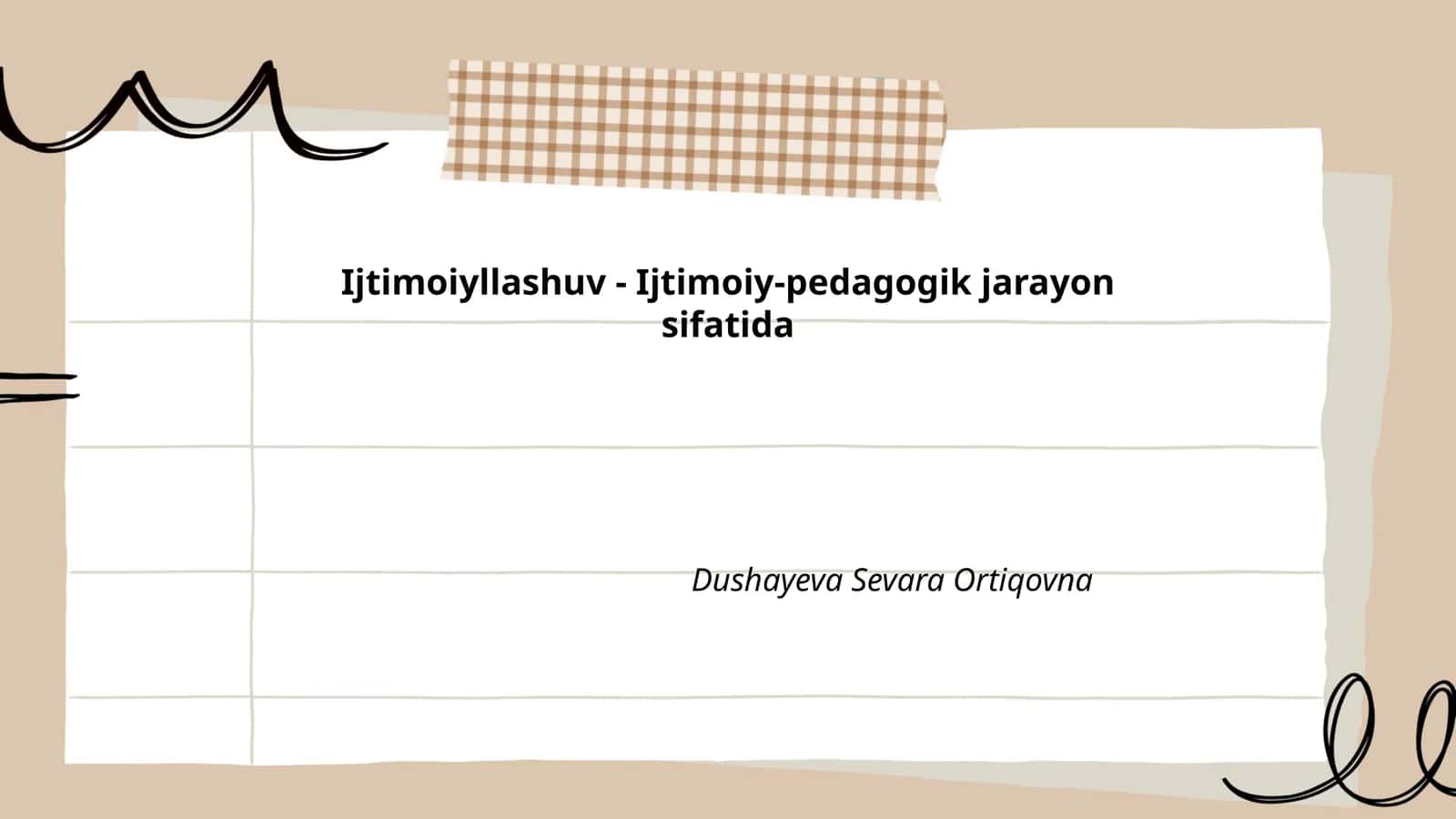 Ijtimoiyllashuv - Ijtimoiy-pedagogik jarayon sifatida 1