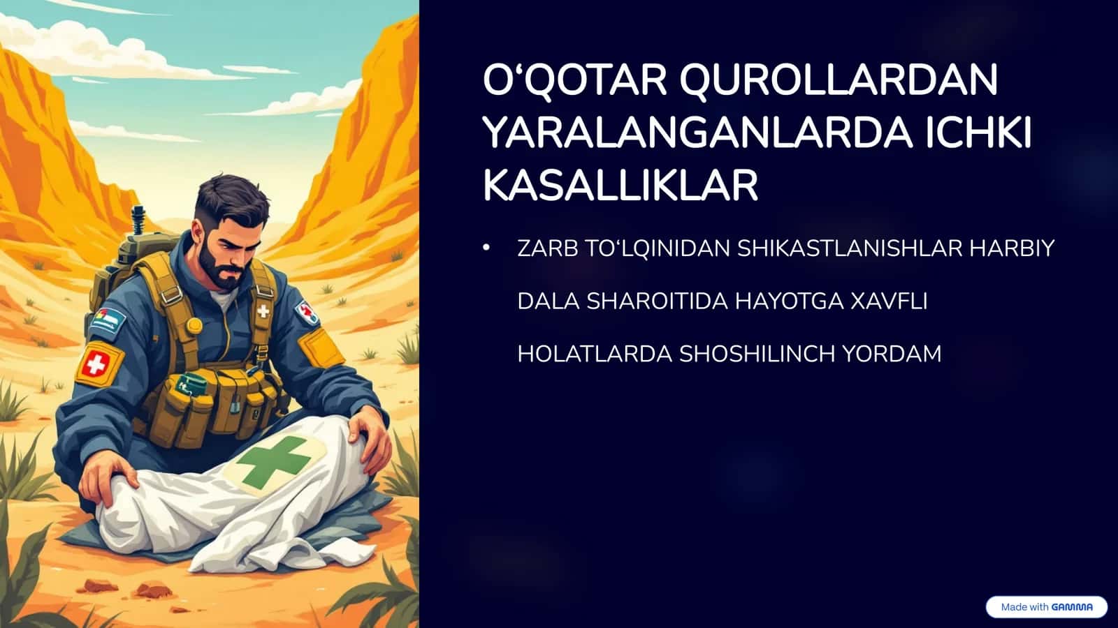 O‘QOTARQUROLLARDAN YARALANGANLARDA ICHKIKASALLIKLAR 1