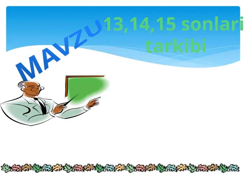 13,14,15sonlari 1