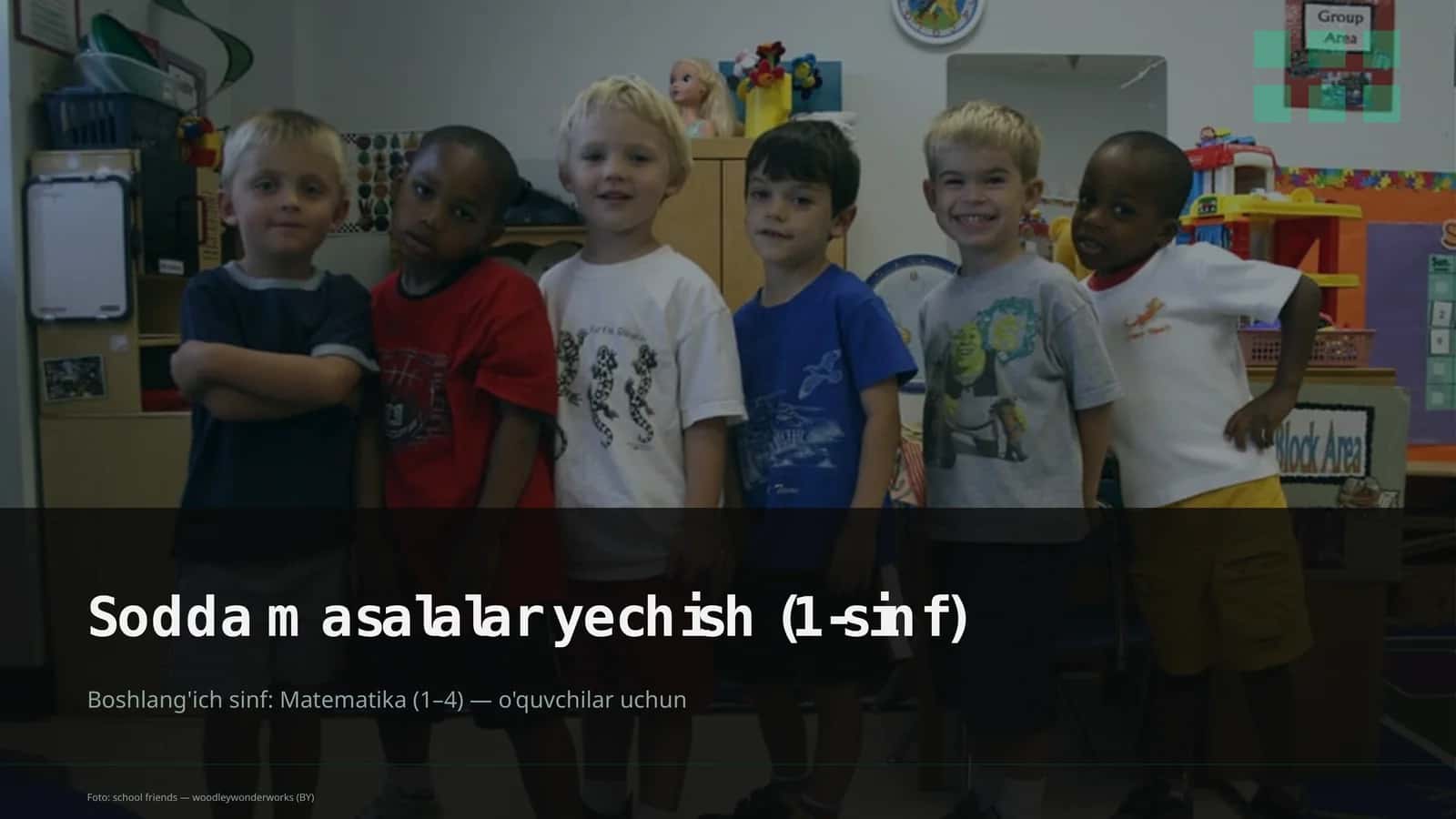 Sodda masalalar yechish (1-sinf) 1