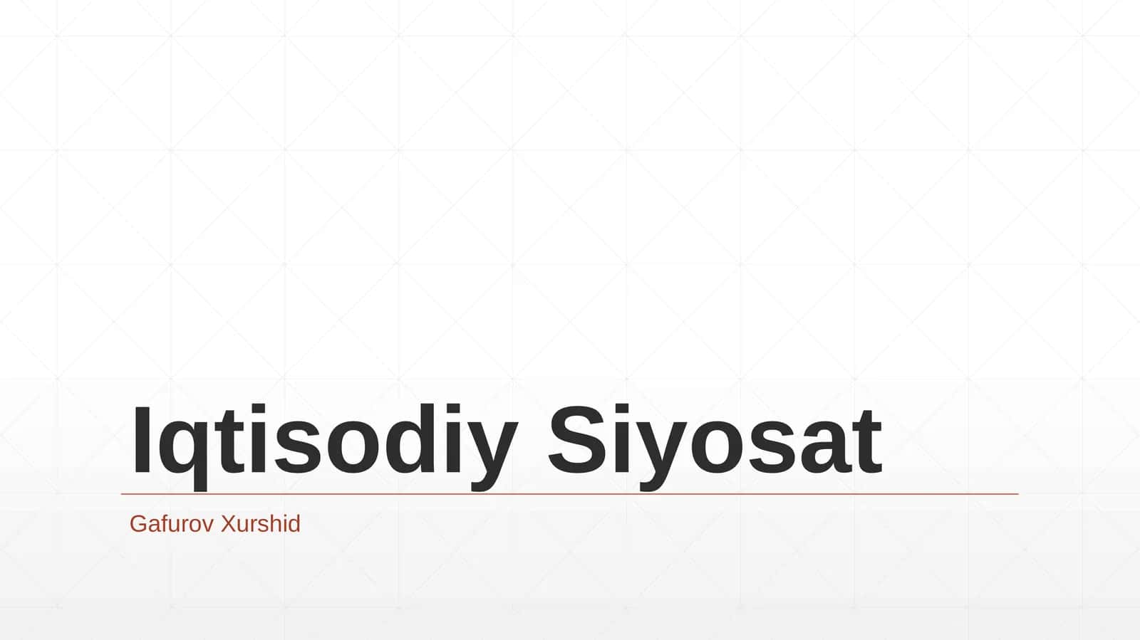 MikroiqtisodiySiyosat 1