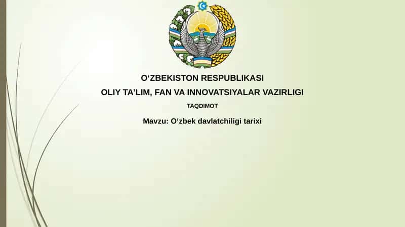 Oʻzbekdavlatchiligitarixi 1