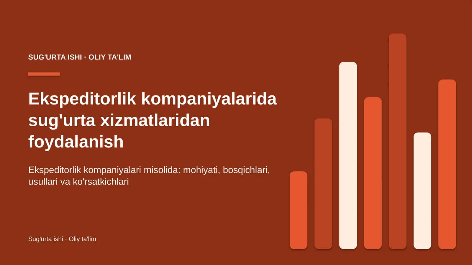 Ekspeditorlik kompaniyalarida sug'urta xizmatlaridan foydalanish 1