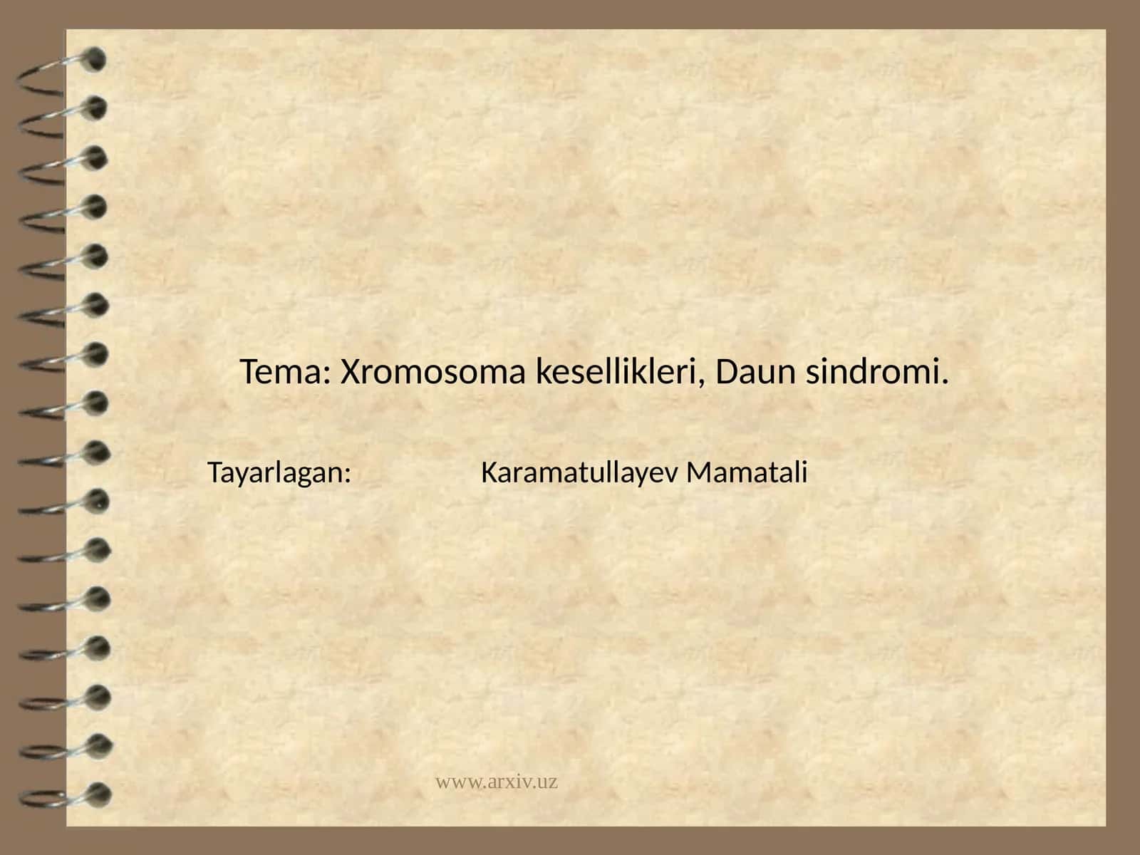 Xromosoma kesellikleri, Daun sindromi 1