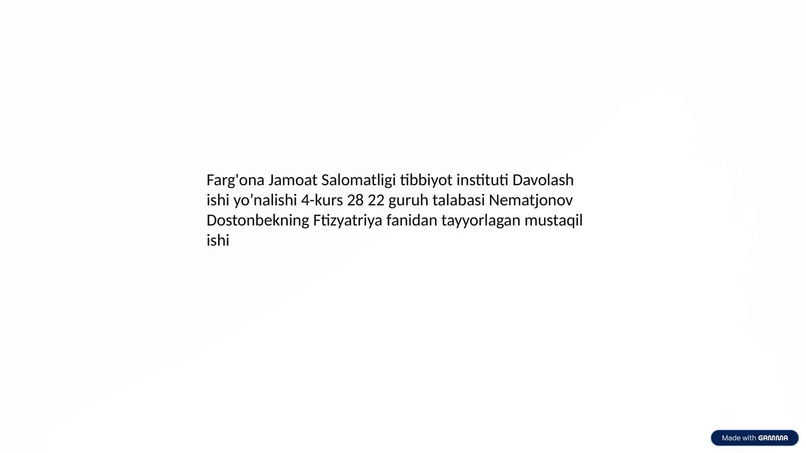 O'pkadan tashqari a'zolar tuberkulozining rentgenalagik va nur diagnostikasi 1