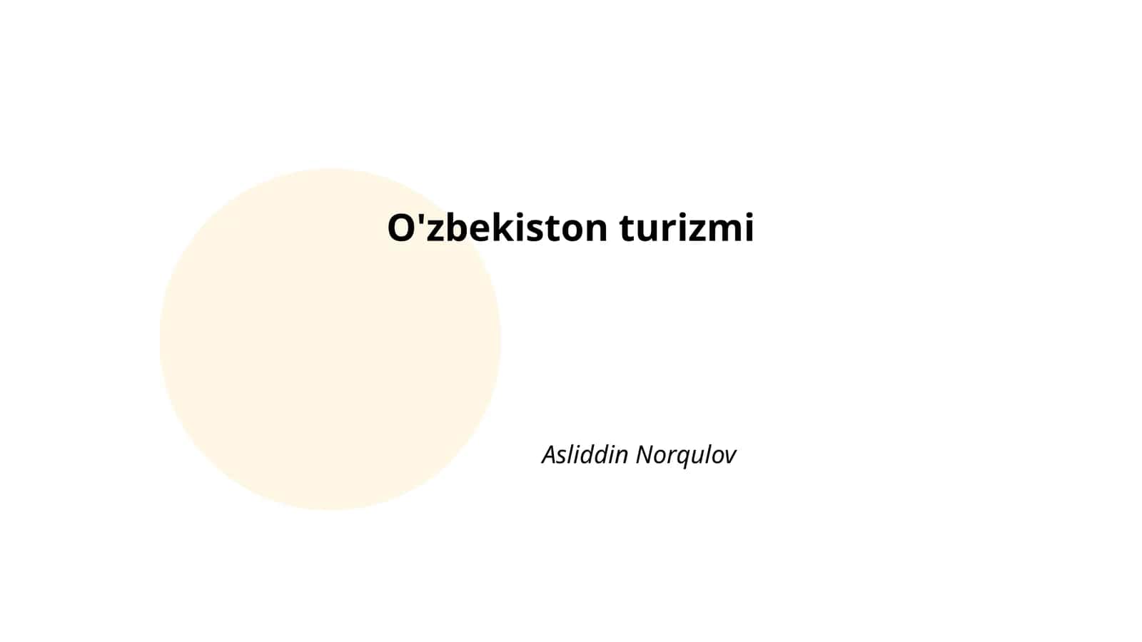 O'zbekiston turizmi 1