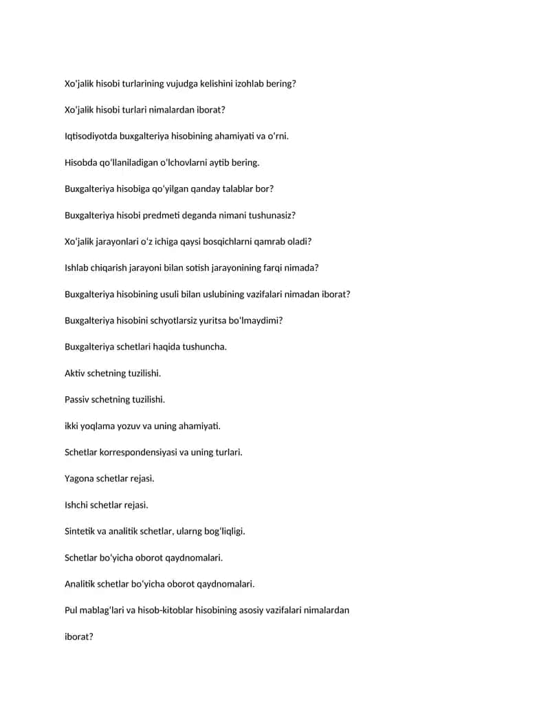 Buxgalteriya hisobi va schetlar 1