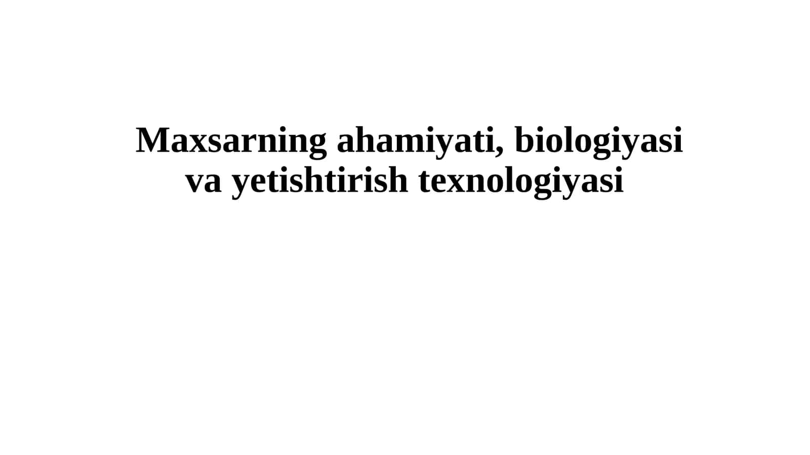 Maxs Biologiyasi 1