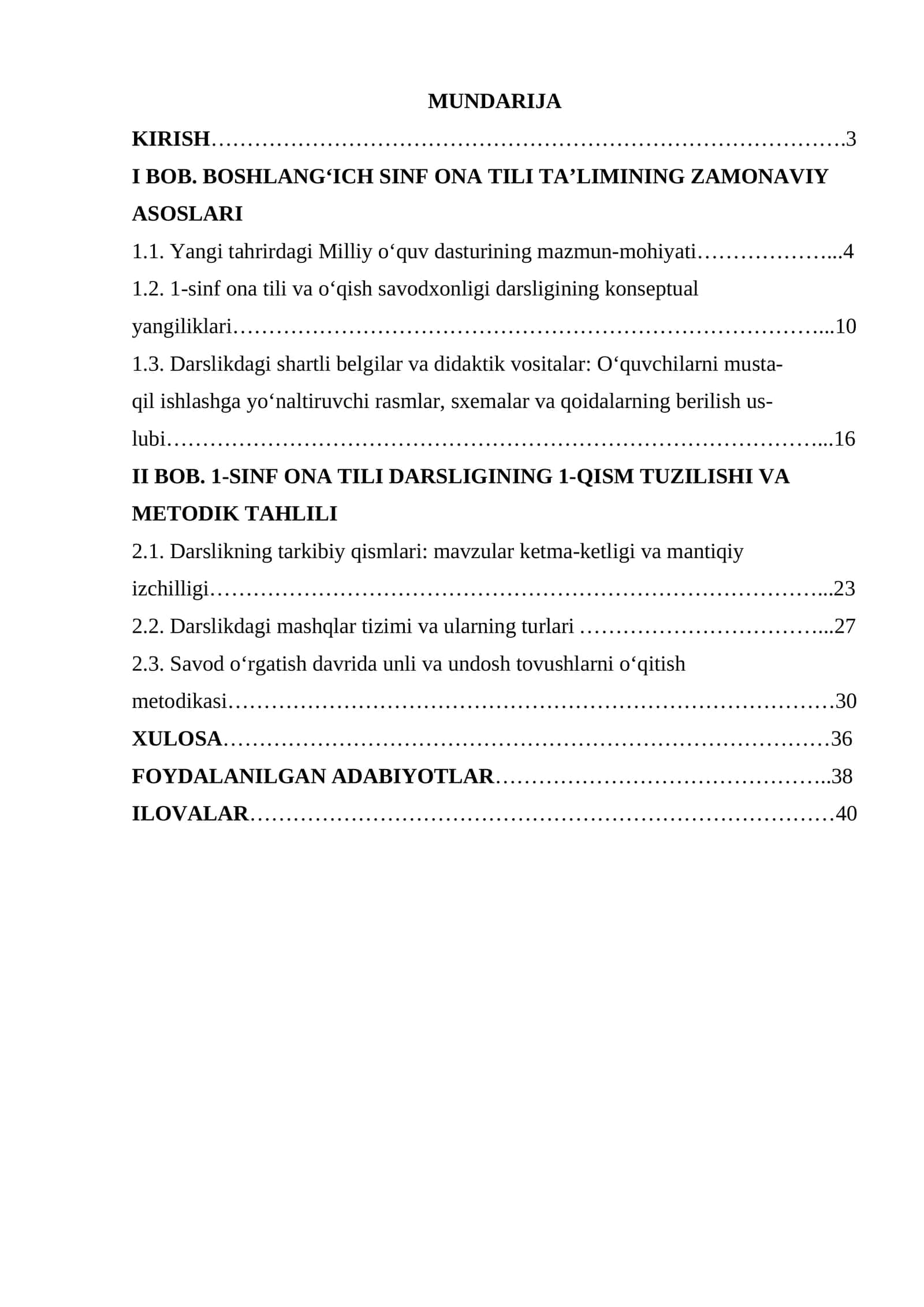 1-sinf 1-qism ona tili darsligining tuzilishi va mazmuni 1