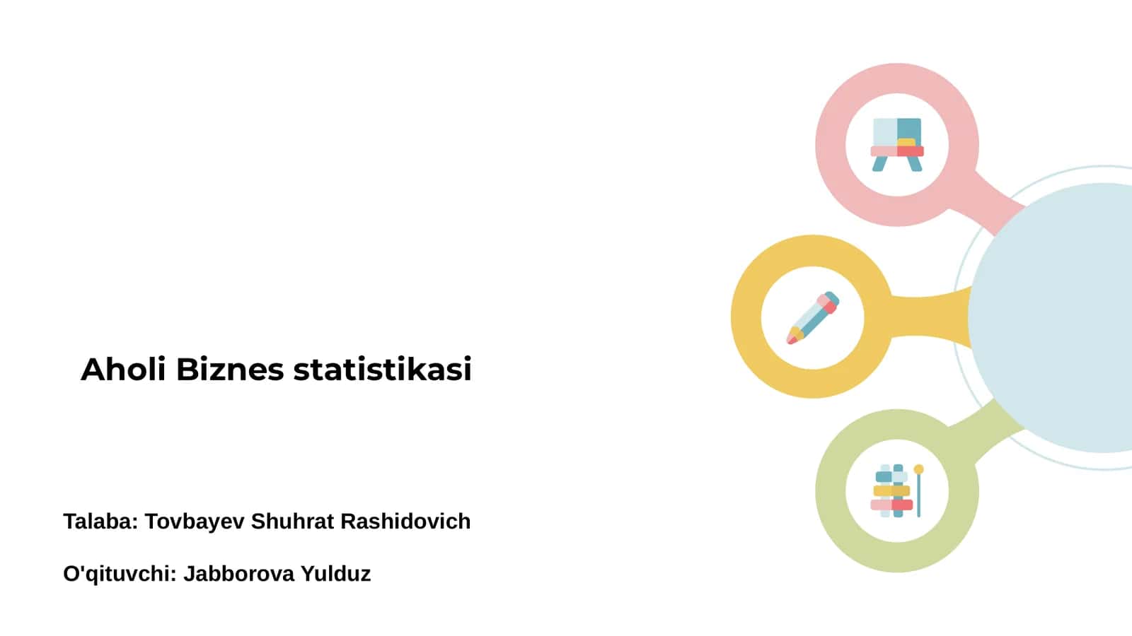 Aholi Biznes statistikasi 1