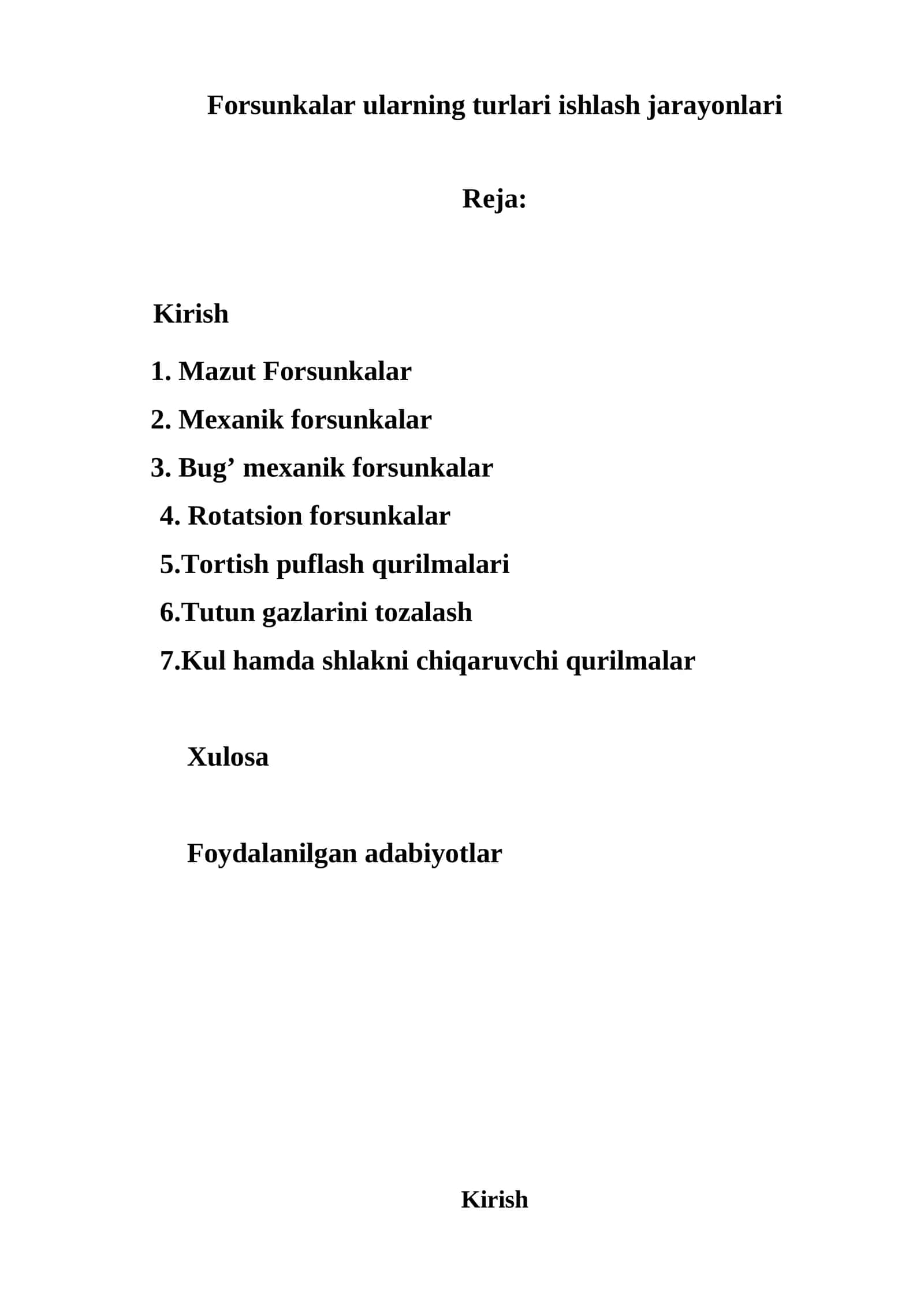 Forsunkalar ularning turlari ishlash jarayonlari 1