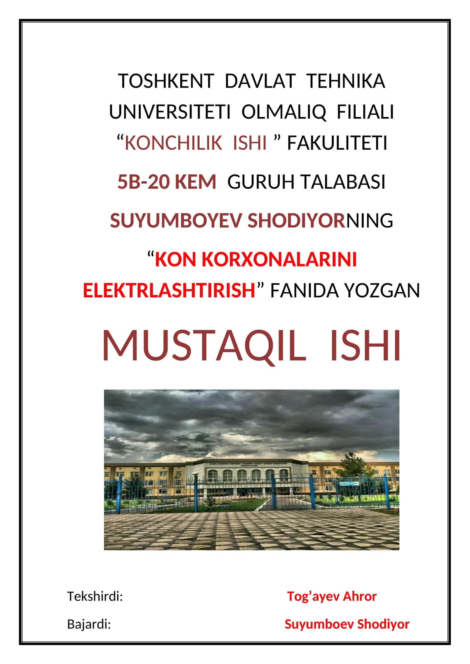 KON KORXONALARINI ELEKTRLASHTIRISH 1