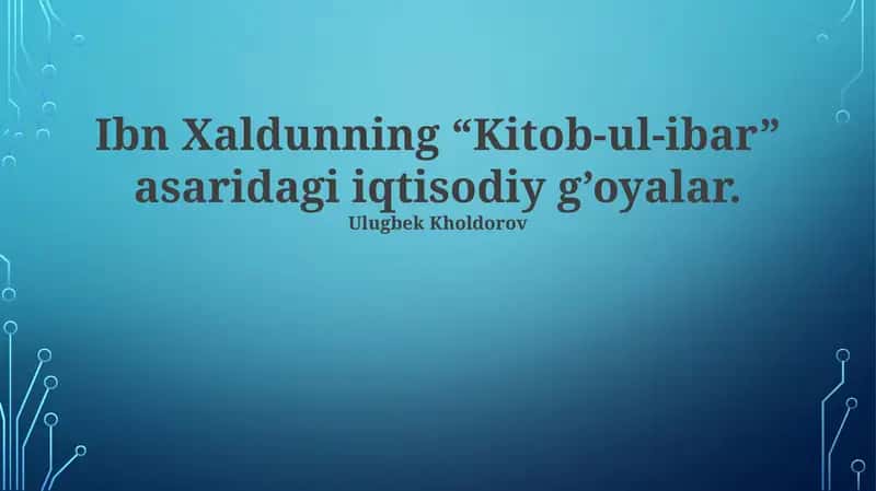 Kitob-ul-Ibar 1