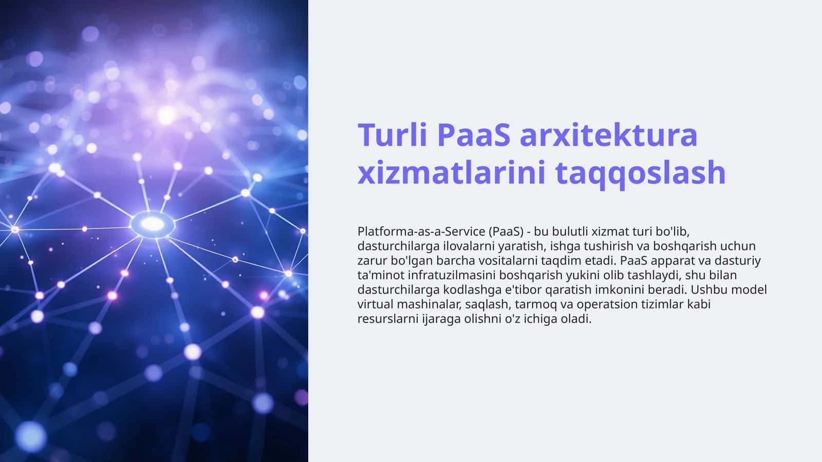 Platforma-as-a-Service (PaaS) 1