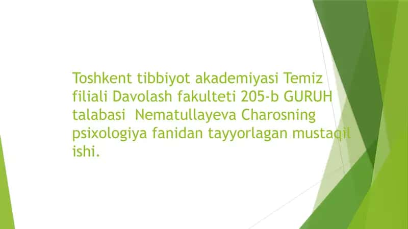 Geshtalt psixologiyasining mazmun mohiyati 1