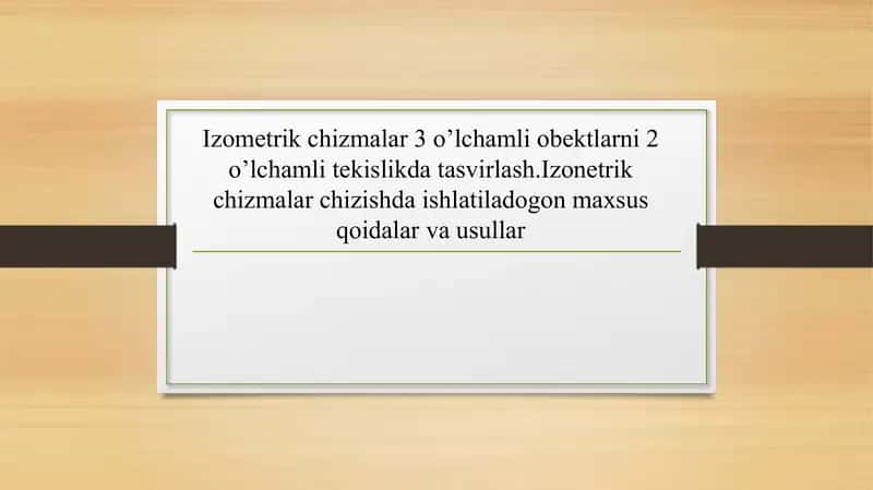 Chizma geometriya kursi 1
