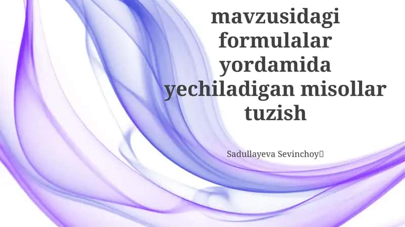 Permutatsiyalar va Kombinatsiyalar 1