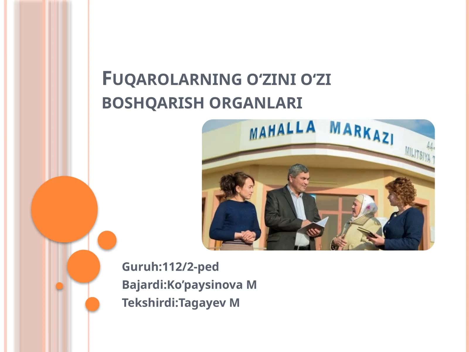 Fuqarolarning oʻzini oʻzini boshqarish organlari 1