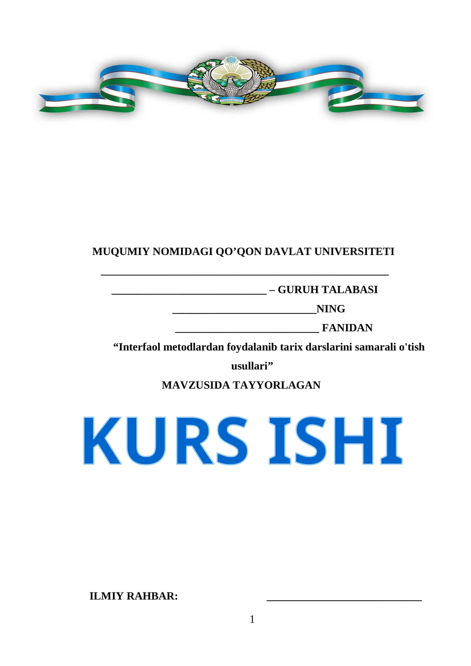QO’QON DAVLAT UNIVERSITETI 1