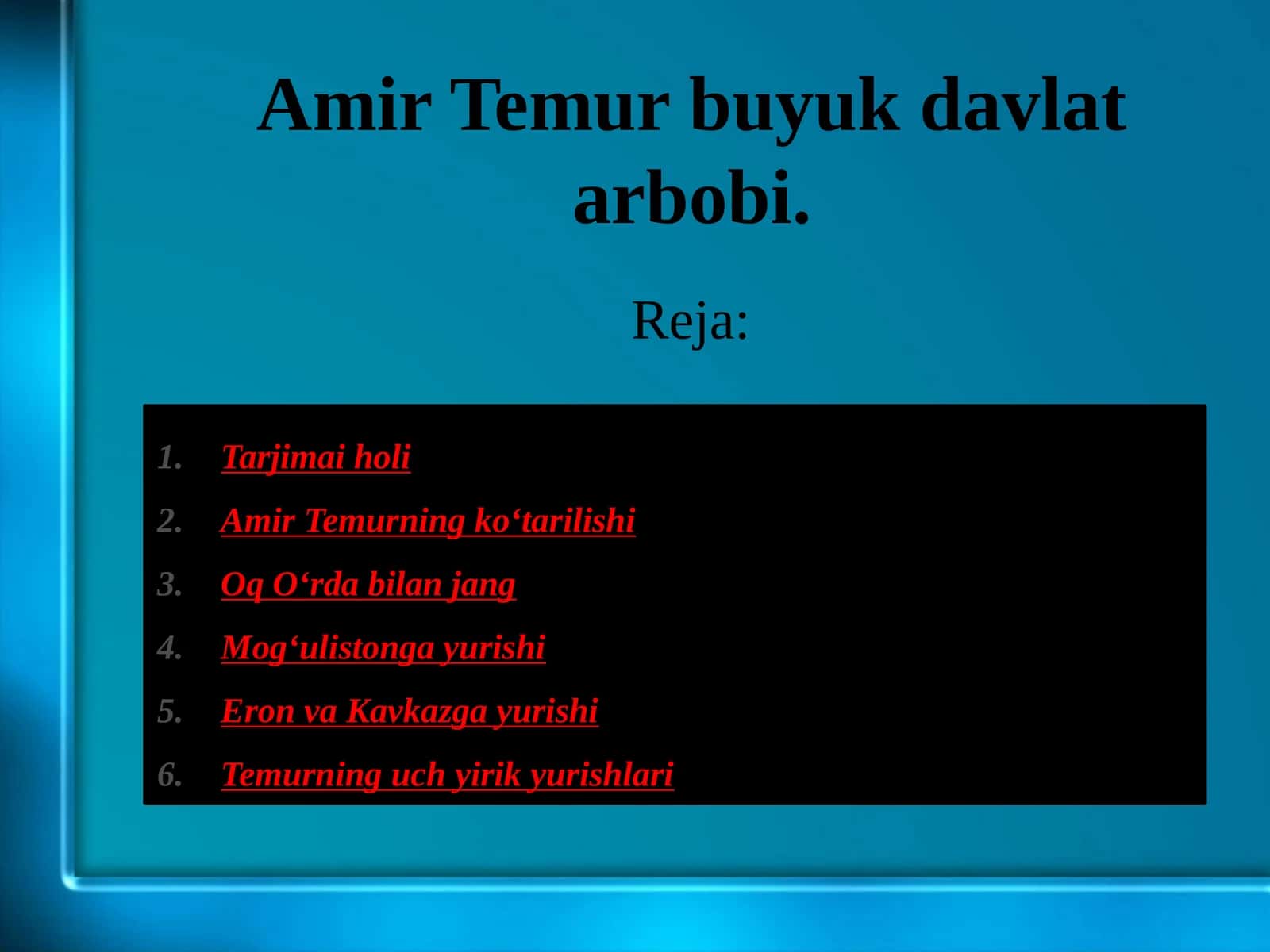 Amir Temurbuyuk davlat arbobi 1