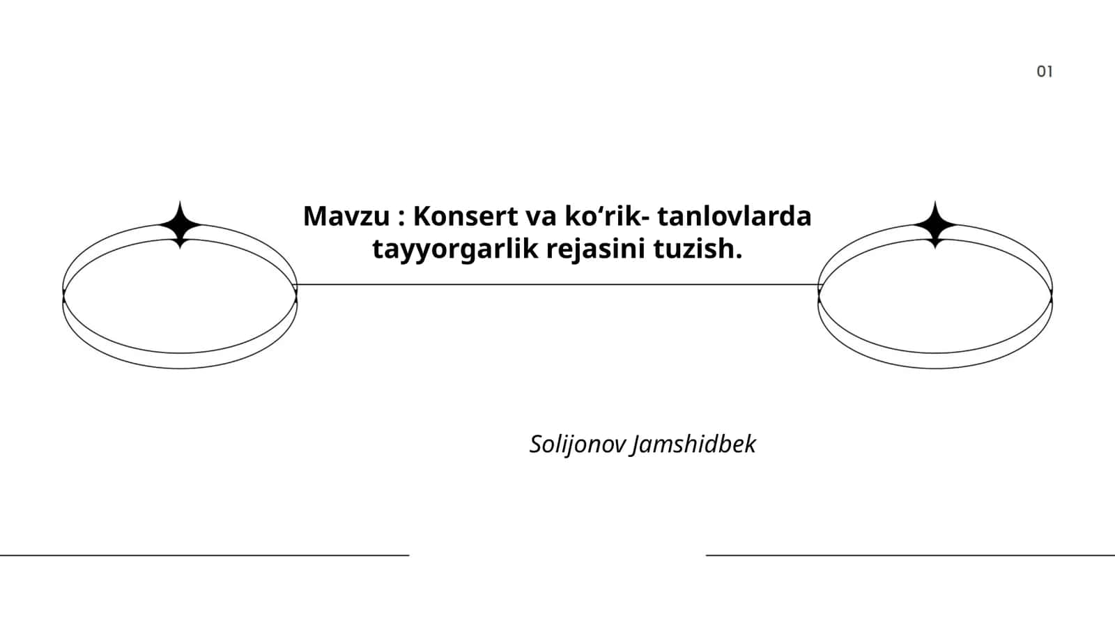 Konsert va koʻrik- tanlovlarda tayyorgarlik rejasini tuzish 1