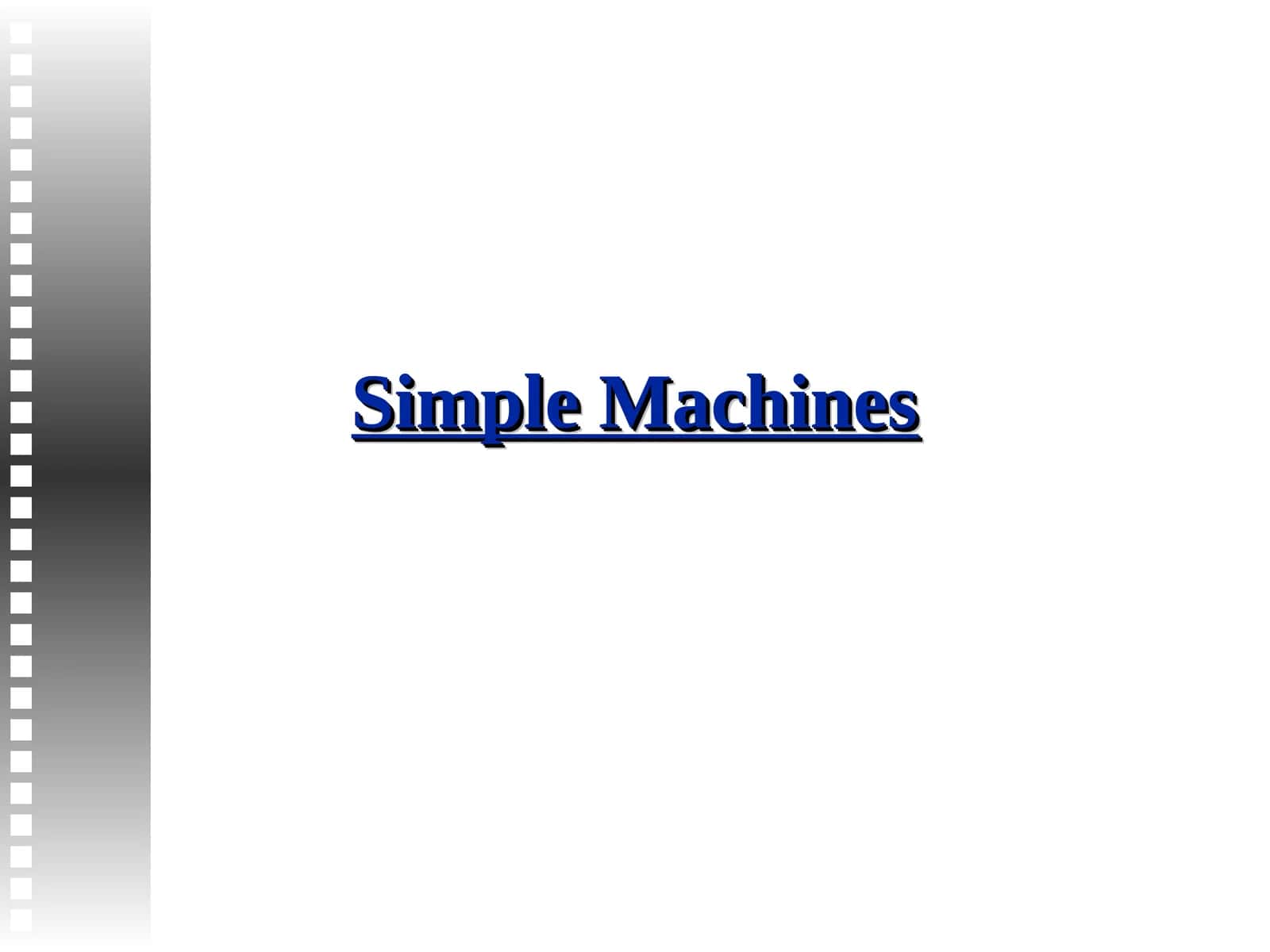 Simple Machines 1