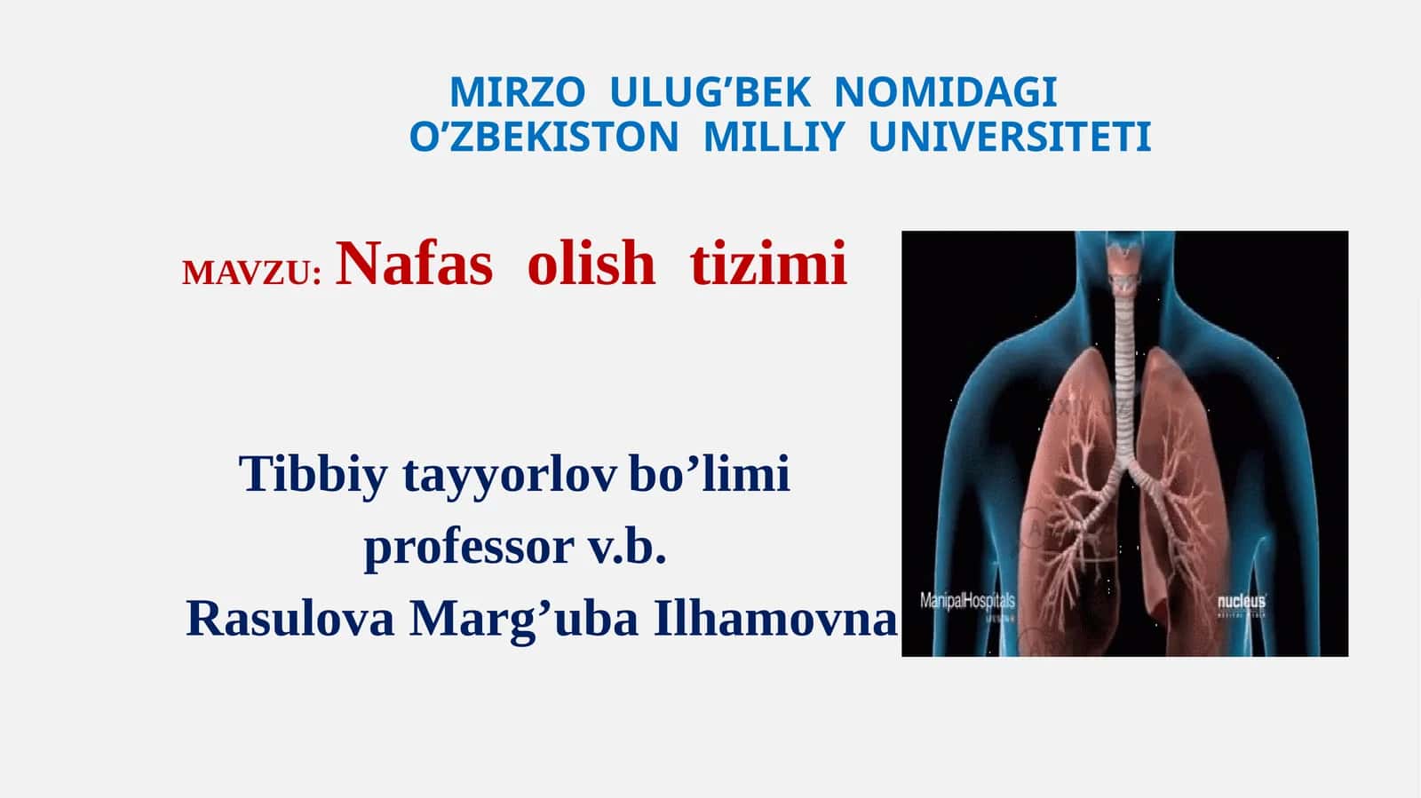 Nafas olish tizimi 1