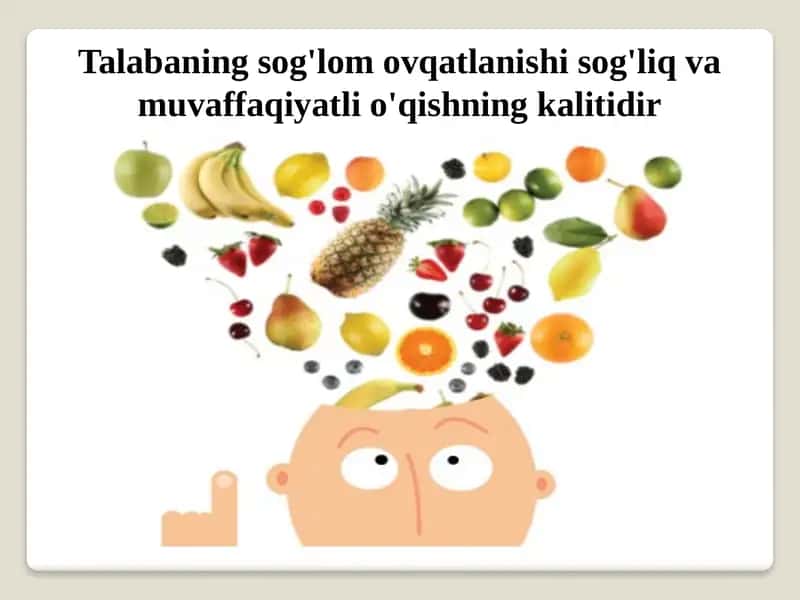 Ratsional ovqatlanish 1