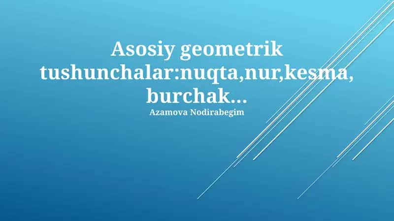 Geometrik shakllar 1