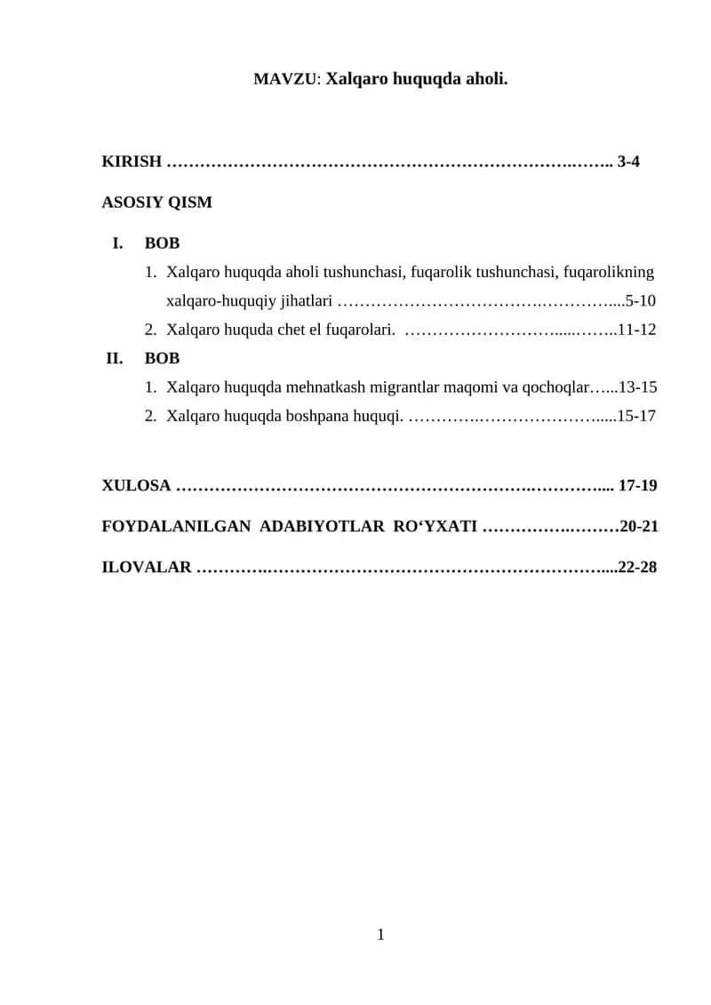 Xalqaro huquqda aholi 1