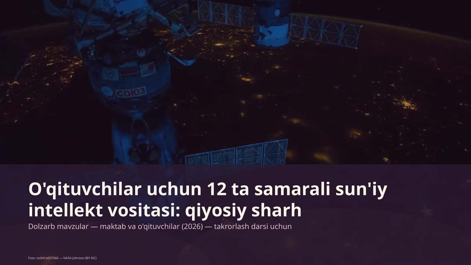 Dolzarb mavzular — maktab va o'qituvchilar 1