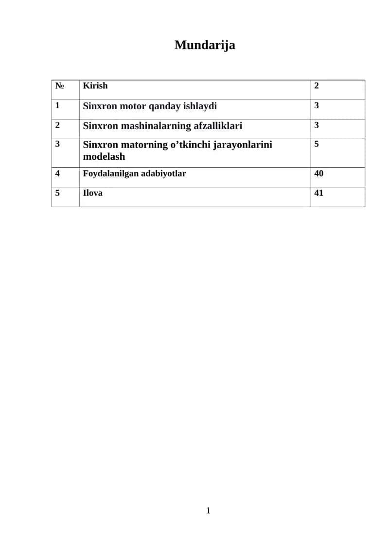Sinxron mashinalarning afzalliklari 1