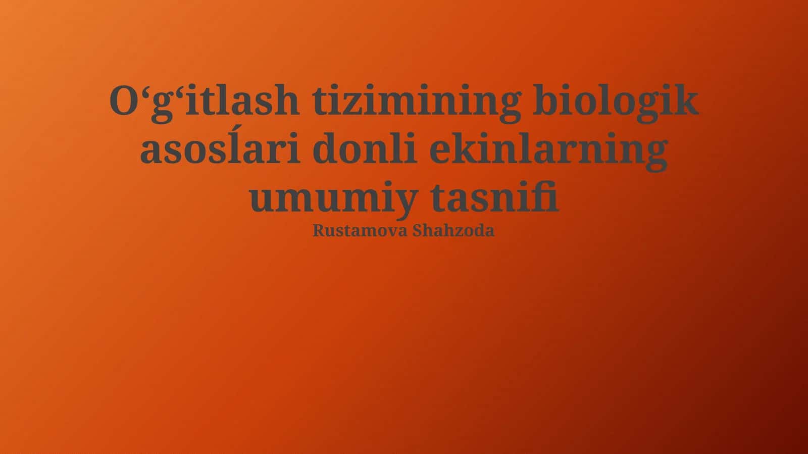Don Ekinlarining Umumiy Tasnifi 1