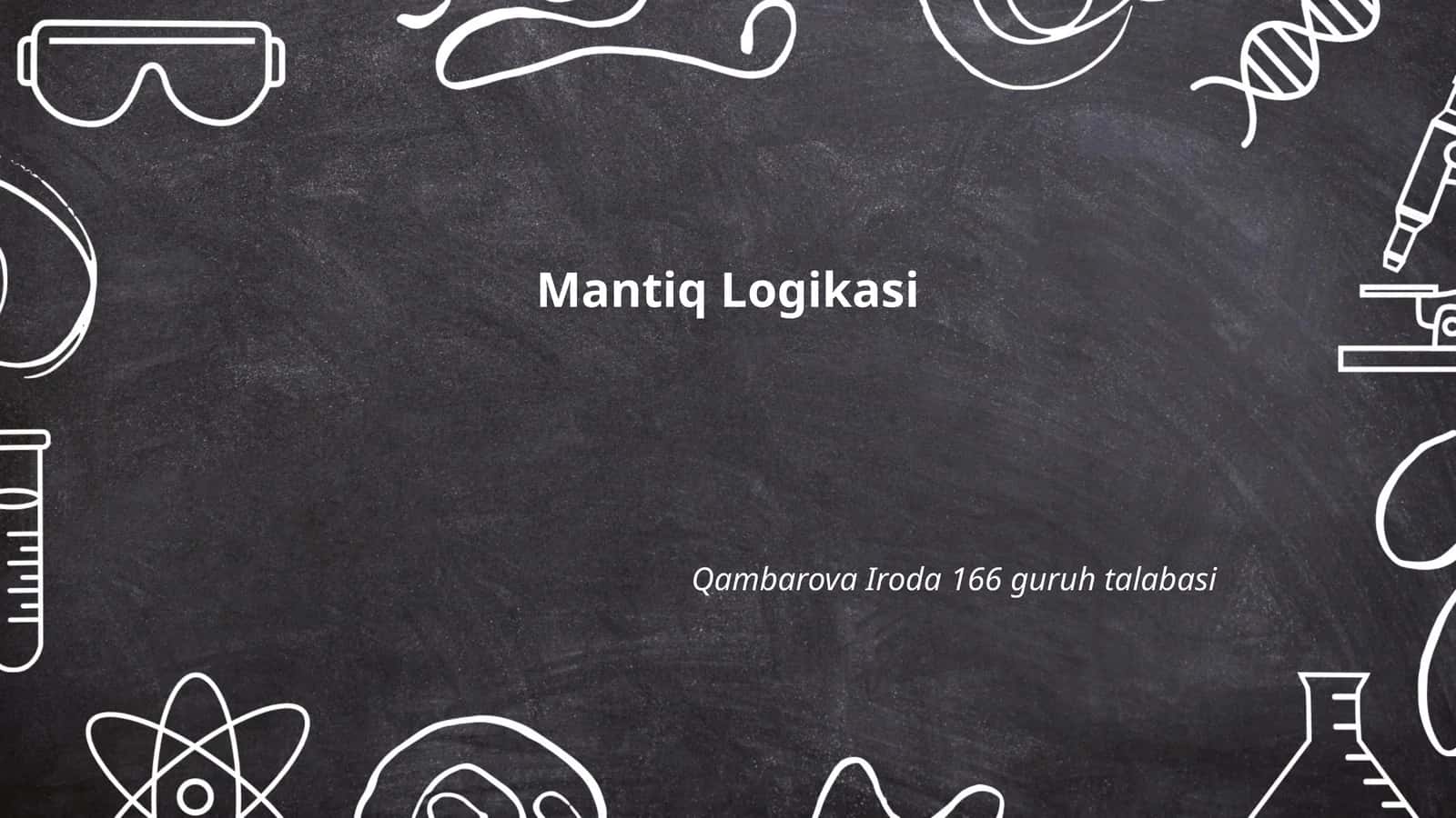 Mantiq Logikasi 1