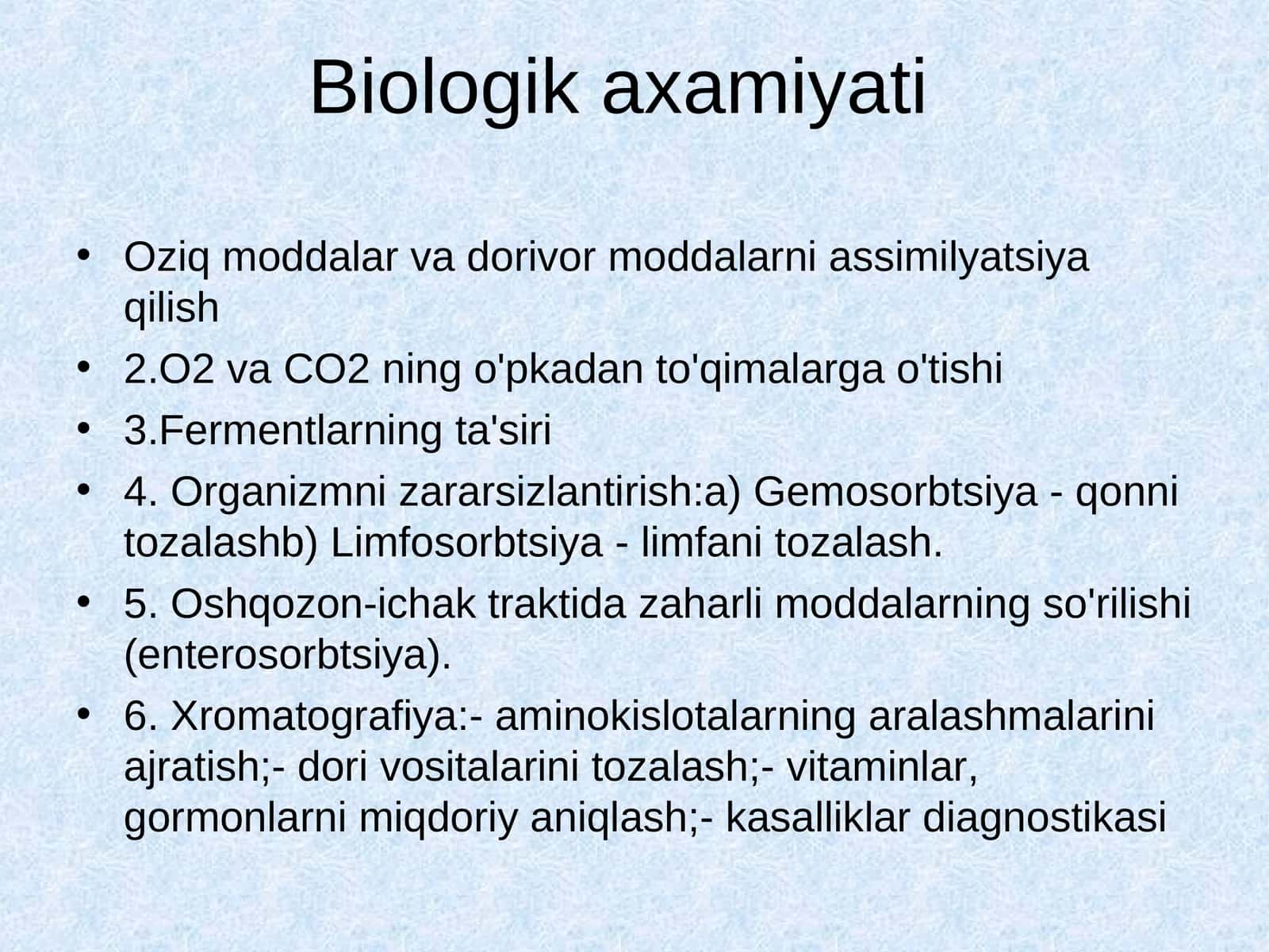 Biologik axamiyati 1