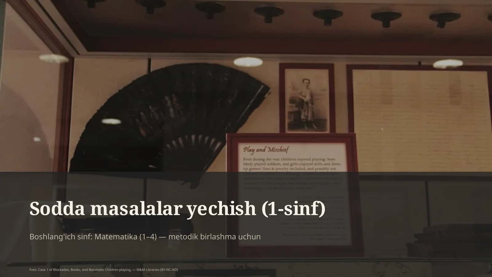 Sodda masalalar yechish (1-sinf) 1