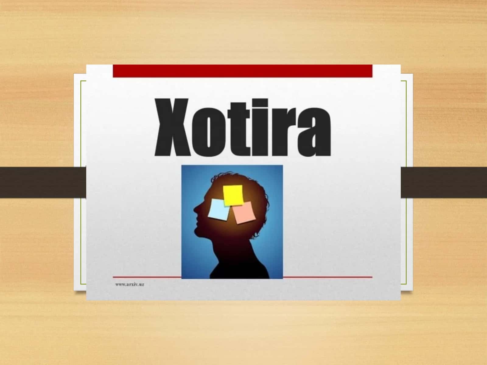 Xotira 1