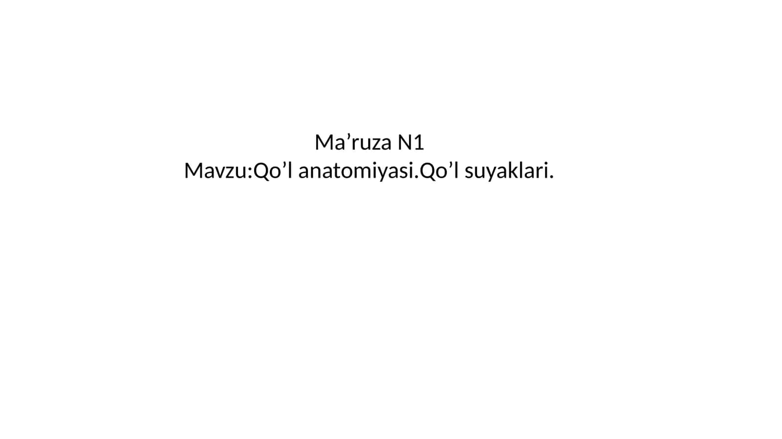 qo'l suyaklari 1