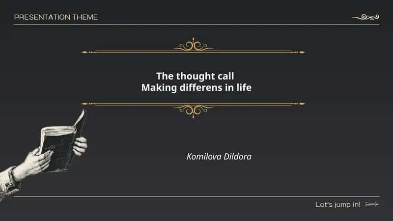 The Thought Call: Awakening to Making Differens in Life 1