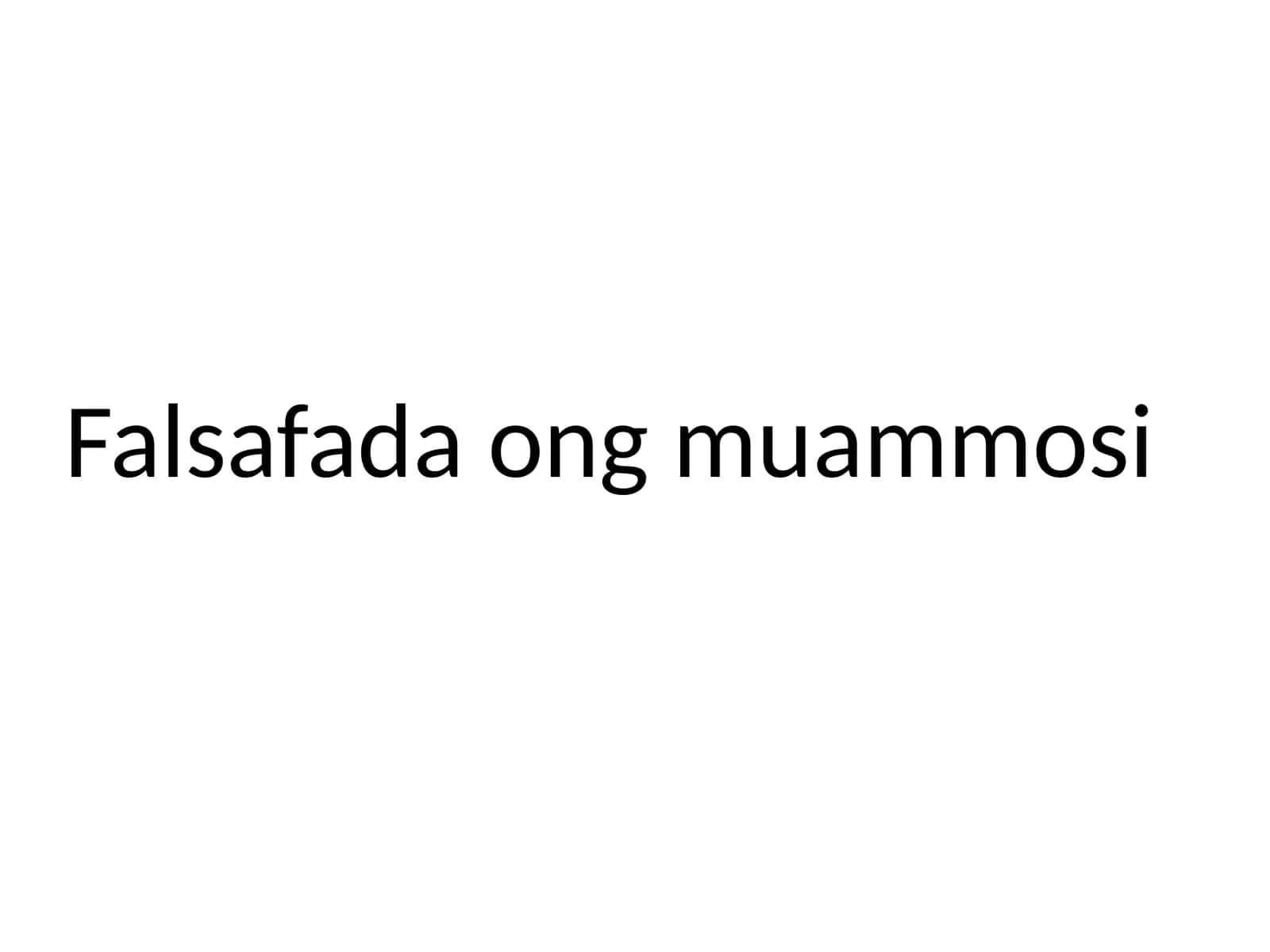 Ong muammosi tahlili 1