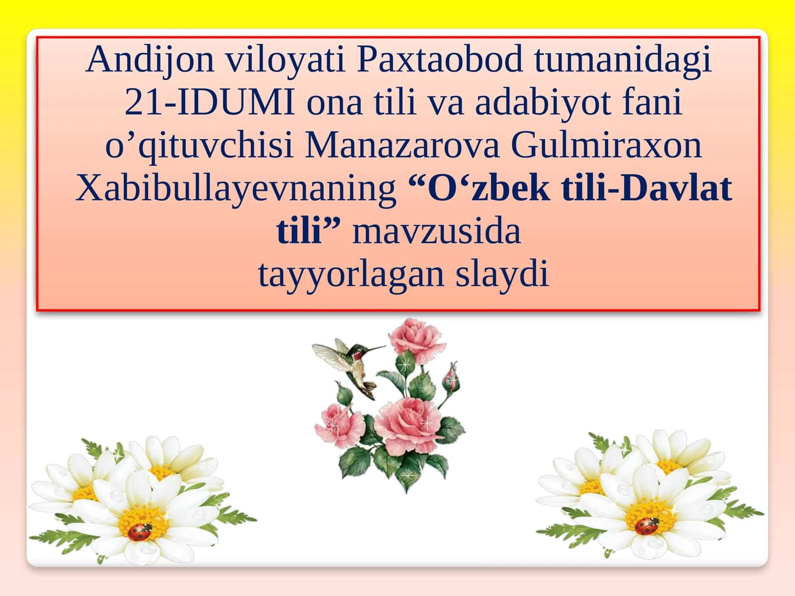 O‘zbektili-Davlattili 1
