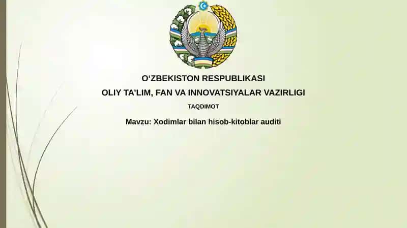 Xodimlar bilan hisob-kitoblara auditi