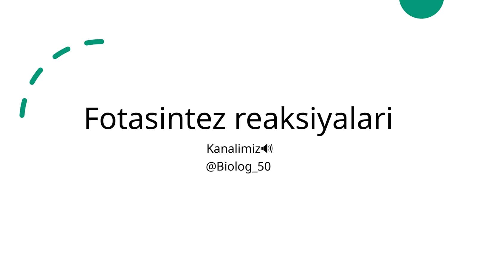 Fotosintez reaksiyalari 1