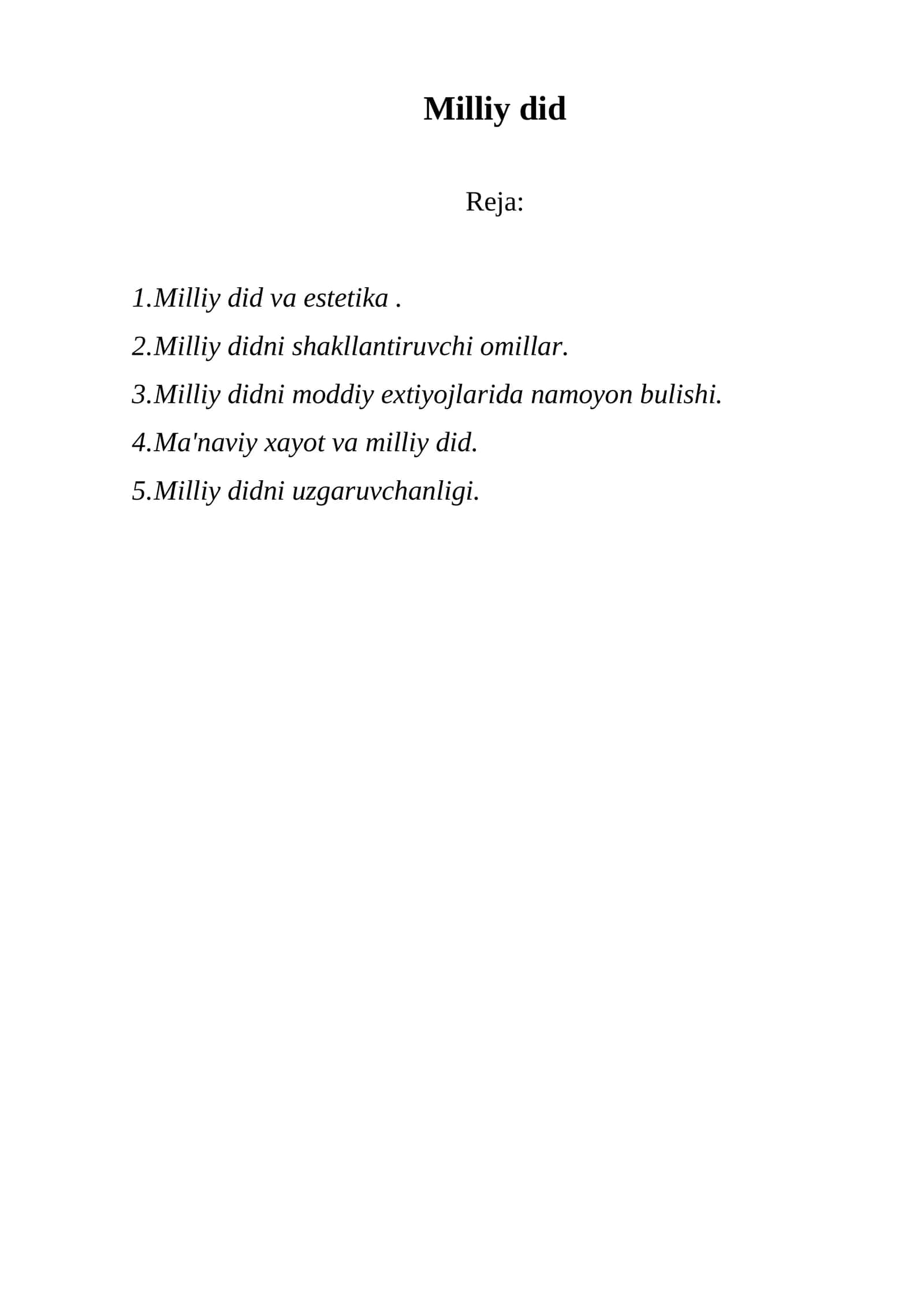 Milliy did 1
