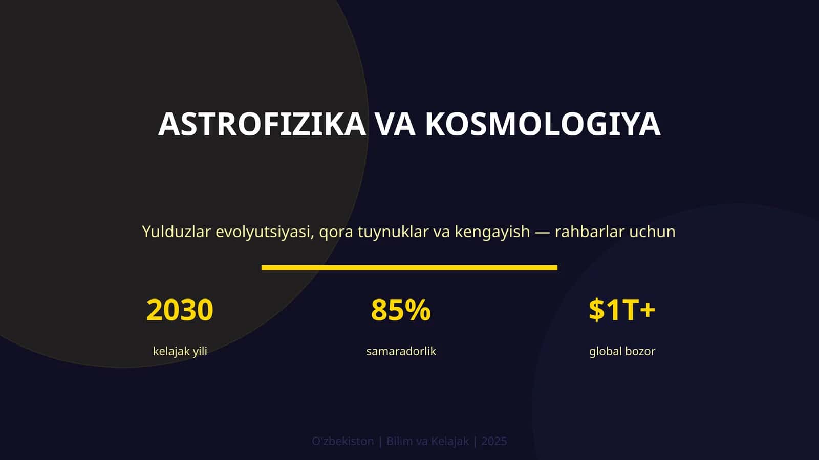 ASTROFIZIKA VA KOSMOLOGIYA 1