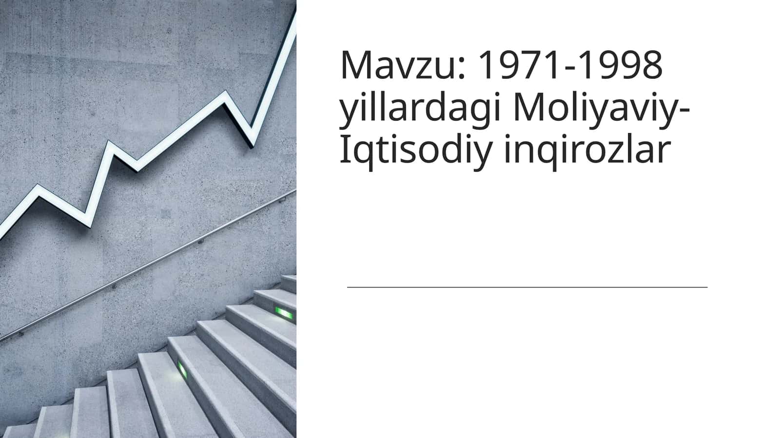 1971-1998 yillardagi Moliyaviy-Iqtisodiy inqirozlar 1