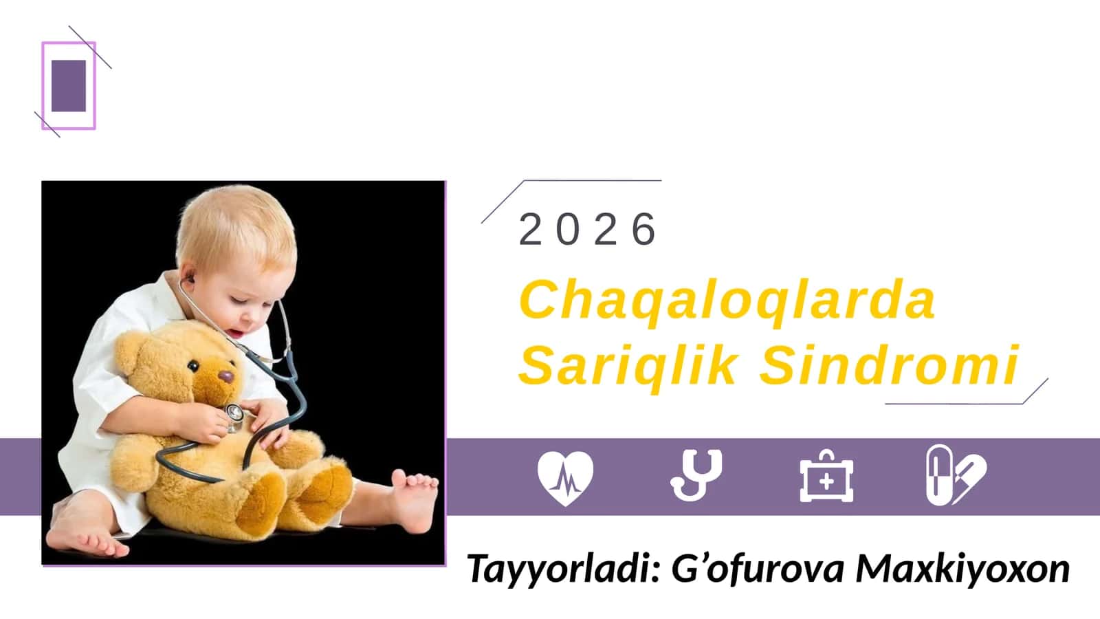 Chaqaloqlarda Sariqlik Sindromi 1