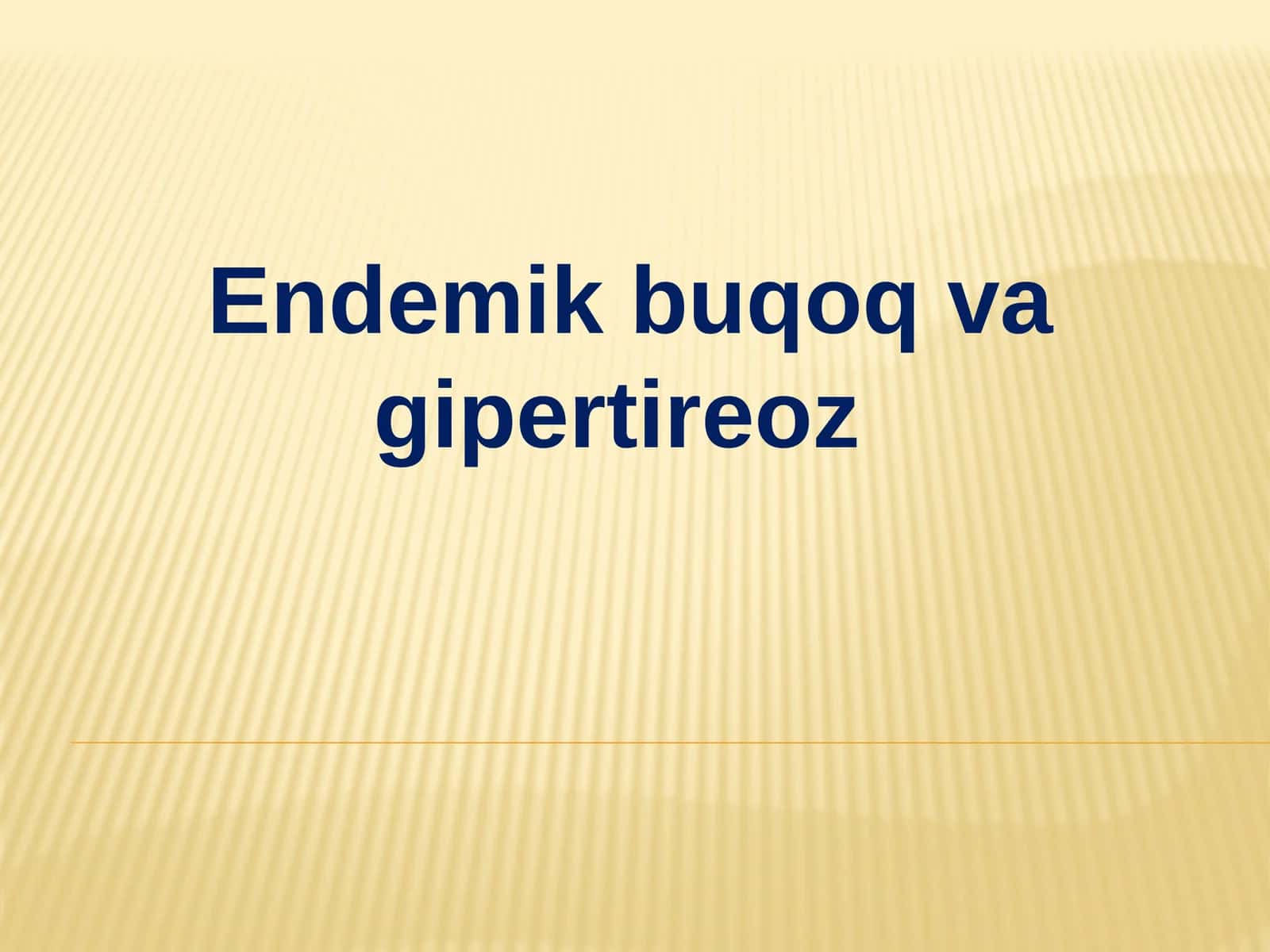 Endemik buqoq va gipertireoz 1