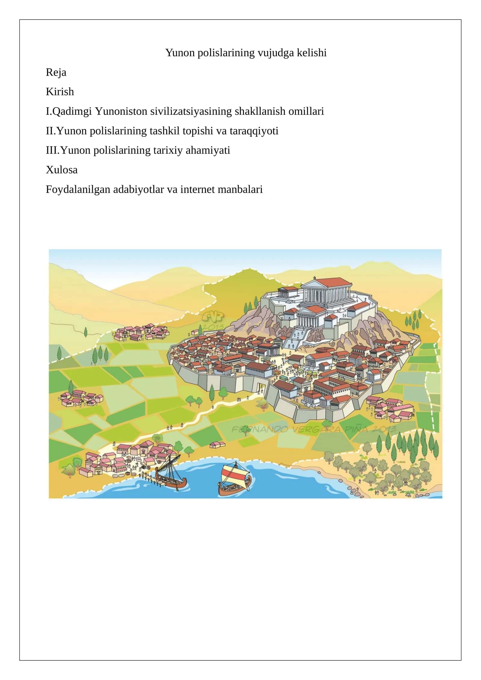 Yunon polislarining vujudga kelishi 1